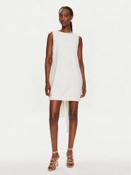 YAS Sukienka koktajlowa Sally 26033895 Biały Regular Fit. Białe sukienki damskie YAS, bez wzorów, z syntetyku, wizytowe, bez ramiączek. Za 339.99 zł.