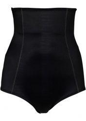 Figi shape z wysoką talią, silny stopień modelowania sylwetki. Czarne bielizna korygująca bonprix, bez wzorów, z bawełny. Za 77.99 zł.
