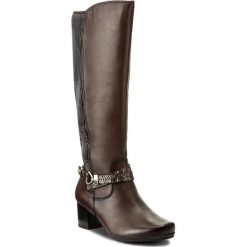 Kozaki CAPRICE - 9-25615-29 Dk Brown Comb 329. Brązowe kozaki damskie Caprice, ze skóry ekologicznej. W wyprzedaży za 359.00 zł.