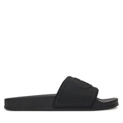 Klapki Liu Jo. Czarne klapki damskie Liu Jo, bez wzorów, bez obcasa, bez zapięcia. Za 159.99 zł.