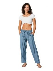 Aller Simplement Spodnie w kolorze niebieskim rozmiar: 34-40. Niebieskie spodnie materiałowe damskie Aller Simplement, bez wzorów, z materiału. Za 79.45 zł.