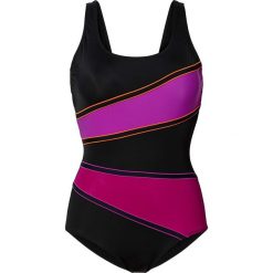 Kostium kąpielowy wyszczuplający bonprix czarno-lila. Czarne bielizna korygująca bonprix. Za 109.99 zł.
