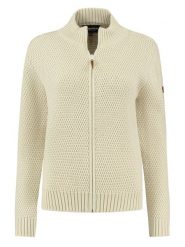 TRAVELIN' Kardigan "Kemi" w kolorze beżowym rozmiar: onesize. Brązowe kardigany damskie Travelin', bez wzorów, z wełny. Za 266.66 zł.