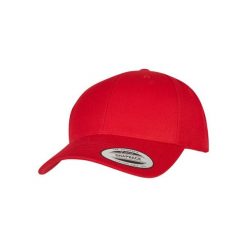 Czapka typu snapback Flexfit Classic. Czerwone czapki z daszkiem damskie FLEXFIT, bez wzorów. Za 129.50 zł.