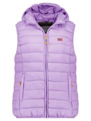 Geographical Norway Kamizelka pikowana "Vatikolor" w kolorze fioletowym rozmiar: M. Różowe kamizelki damskie Geographical Norway, m, bez wzorów, bez kaptura. Za 127.35 zł.