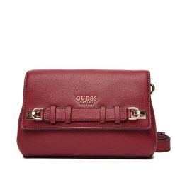 Torebka Guess. Czerwone listonoszki damskie Guess, z aplikacjami, bez dodatków. Za 419.99 zł.
