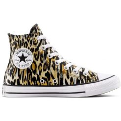 Buty sportowe Converse Chuck Taylor All Star Leopard. Brązowe obuwie sportowe damskie Converse, bez zapięcia. Za 390.00 zł.