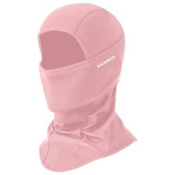 Czapka termiczna z osłoną na twarz, wiatroszczelna, z kominem, na kask. Czerwone czapki damskie ROCKBROS, na jesień, bez wzorów, z elastanu. Za 55.60 zł.