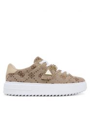 Guess Sneakersy 175397 Brązowy. Brązowe obuwie sportowe damskie Guess, z materiału, bez zapięcia. Za 479.99 zł.