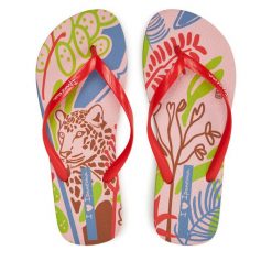 Japonki Ipanema. Czerwone klapki damskie Ipanema, bez wzorów, bez obcasa, bez zapięcia. Za 69.99 zł.