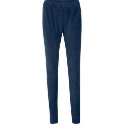 Legginsy ze sztruksu w drobny prążek, z wygodnym szerokim paskiem. Czarne legginsy damskie bonprix, bez wzorów, ze sztruksu. Za 99.99 zł.