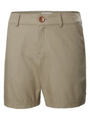 Helly Hansen Szorty funkcyjne "Pier" w kolorze beżowym rozmiar: 32. Brązowe spodenki sportowe damskie Helly Hansen, bez wzorów, z bawełny, z podwyższonym stanem, outdoorowe. Za 141.85 zł.
