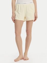 Calvin Klein Underwear Szorty piżamowe LV00QS7517 Żółty Regular Fit. Żółte piżamy damskie Calvin Klein Underwear, bez wzorów, z bawełny, bez ramiączek. Za 189.99 zł.