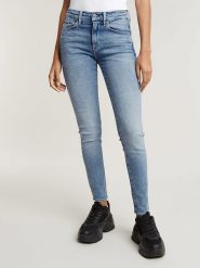 G-Star Dżinsy - Skinny fit - w kolorze błękitnym rozmiar: W26/L32. Niebieskie jeansy damskie G-Star. Za 202.03 zł.
