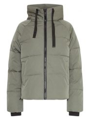 MOSS COPENHAGEN Kurtka zimowa "Pavinaria" w kolorze zielonym rozmiar: L/XL. Zielone kurtki damskie Moss Copenhagen, na zimę, l, bez wzorów, z puchu, bez kaptura. Za 276.71 zł.