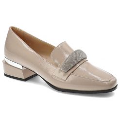 Beżowe Półbuty S.Barski Damskie Eleganckie Obuwie. Brązowe półbuty damskie S.BARSKI, na wiosnę, bez wzorów, ze skóry ekologicznej, bez obcasa, na obcasie, bez zapięcia. Za 189.00 zł.