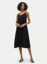 Vero Moda Sukienka letnia Josie 10303398 Czarny Regular Fit. Czarne sukienki damskie Vero Moda, bez wzorów, z wiskozy, bez ramiączek. Za 99.99 zł.