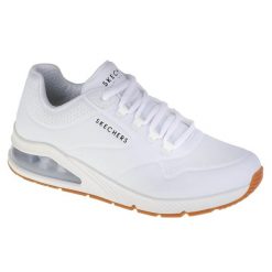 Buty sportowe Sneakersy damskie, Skechers Uno 2 - Air Around You. Białe obuwie sportowe casual damskie Skechers, z materiału, trekkingowe. Za 435.00 zł.