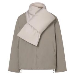Kurtka ECOALF GERES JACKET WOMAN Beżowy. Brązowe kurtki damskie Ecoalf, l, bez wzorów, z syntetyku, bez kaptura. Za 818.20 zł.