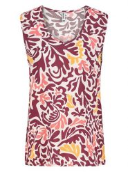 Sublevel Bluzka w kolorze fioletowo-jasnoróżowym rozmiar: XXL. Różowe bluzki damskie Sublevel, xxl, bez wzorów, z wiskozy, bez kołnierzyka, bez ramiączek. Za 43.99 zł.