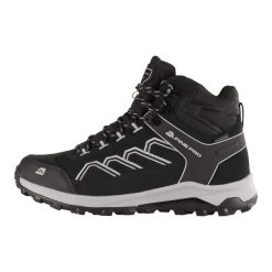Buty turystyczne unisex za kostkę Alpine Pro Wuteve. Czarne obuwie trekkingowe damskie Alpine Pro, przed kolano, bez zapięcia. Za 349.00 zł.