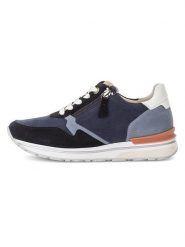 Gabor Skórzane sneakersy w kolorze błękitno-granatowo-białym rozmiar: 36. Białe obuwie sportowe damskie Gabor, bez zapięcia. Za 209.33 zł.