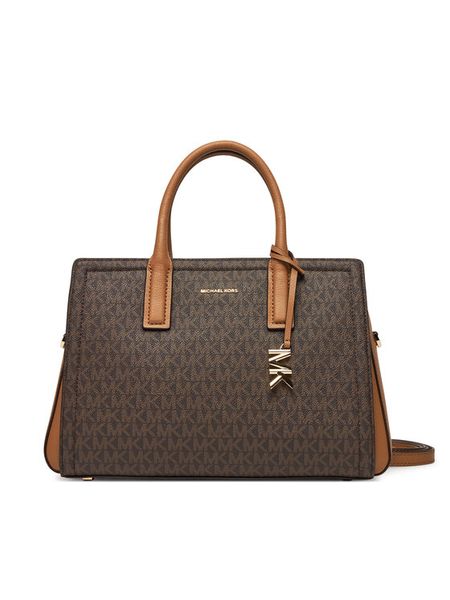 MICHAEL Michael Kors Torebka Laila 30R5G9IS6B Brązowy. Brązowe kuferki damskie MICHAEL Michael Kors, z materiału, bez dodatków. Za 1,329.00 zł.