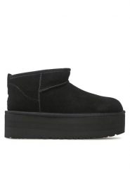 Ugg Śniegowce W Classic Ultra Mini Platform 1135092 Czarny. Czarne śniegowce damskie Ugg, ze skóry. Za 819.99 zł.