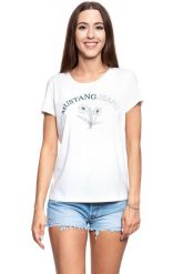 MUSTANG T SHIRT DAMSKI Alina C Print Cloud Dancer 1008934 2020. T-shirty damskie Mustang, s, bez wzorów, bez kołnierzyka. W wyprzedaży za 39.99 zł.