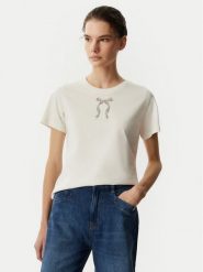 JOOP! T-Shirt Tamme 30103725 Biały Slim Fit. Białe t-shirty damskie Joop!, bez wzorów, z bawełny, bez kołnierzyka. Za 379.99 zł.