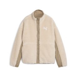 Damska dwustronna kurtka sherpa PUMA Oak Branch Beige. Brązowe kurtki damskie Puma, m, bez wzorów, z tkaniny, bez kaptura. Za 300.99 zł.