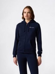 Champion Bluza w kolorze granatowym rozmiar: XL. Niebieskie bluzy damskie Champion, xl, bez wzorów, z bawełny, bez kaptura. Za 117.73 zł.