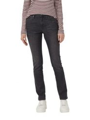 S.Oliver Dżinsy - Slim fit - w kolorze antracytowym rozmiar: 34/L32. Czarne spodnie materiałowe damskie S.Oliver, bez wzorów, z materiału. Za 154.95 zł.