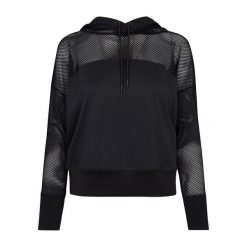 Damska bluza z kapturem Urban Classic Mesh. Czarne bluzy damskie Urban Classics, bez wzorów, z meshu, z kapturem. Za 183.50 zł.
