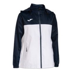 Kurtka przeciwdeszczowa z kapturem dla kobiet Joma Montreal. Białe kurtki damskie Joma, m, bez wzorów, z materiału, z kapturem. Za 139.99 zł.