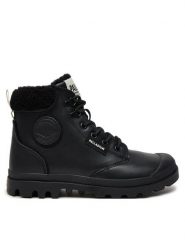 Palladium Trapery 94380-008-M Czarny. Czarne trapery damskie Palladium, ze skóry, bez zapięcia. Za 469.99 zł.