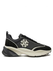 Tory Burch Sneakersy 161550 Czarny. Czarne obuwie sportowe damskie Tory Burch, ze skóry, bez zapięcia. Za 1,569.00 zł.