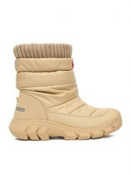 Hunter Śniegowce EO-GP86-26158 Beżowy. Brązowe kozaki dziewczęce Hunter, bez wzorów, z materiału, bez obcasa, bez zapięcia. Za 319.99 zł.