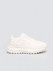 Sneakersy damskie białe OO274A303 101. Białe obuwie sportowe damskie Big Star, z syntetyku, bez zapięcia. W wyprzedaży za 139.99 zł.