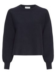 MOSS COPENHAGEN Sweter "Thami" w kolorze czarnym rozmiar: S/M. Czarne swetry klasyczne damskie Moss Copenhagen, m, bez kołnierzyka. Za 187.96 zł.