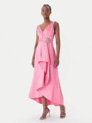 Rinascimento Sukienka koktajlowa CFC0127853003 Różowy jasny Slim Fit. Czerwone sukienki damskie Rinascimento, bez wzorów, z syntetyku, wizytowe, bez ramiączek. Za 849.99 zł.