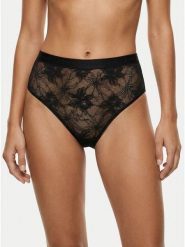 Tommy Hilfiger Figi klasyczne z wysokim stanem UW0UW06269 Czarny. Czarne figi Tommy Hilfiger, bez wzorów, z syntetyku. Za 149.99 zł.