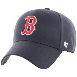 Czapka z daszkiem dla dorosłych MLB Boston Red Sox MVP Cap. Niebieskie czapki z daszkiem damskie 47 Brand, bez wzorów, z wełny. W wyprzedaży za 117.40 zł.