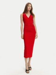 Marella Sukienka koktajlowa Harald 2513621022 Czerwony Slim Fit. Czerwone sukienki damskie Marella, bez wzorów, z syntetyku, wizytowe, bez ramiączek. Za 1,079.00 zł.