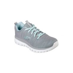 Buty do chodzenia damskie Skechers Graceful Twisted Fortune. Szare obuwie sportowe casual damskie Skechers, z gumy, trekkingowe, Skechers Sport. W wyprzedaży za 225.65 zł.