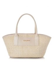 Lucky Bees Torebka w kolorze beżowym - 38 x 19 x 11 cm rozmiar: onesize. Brązowe torebki klasyczne damskie Lucky Bees, z materiału, bez dodatków. Za 85.95 zł.