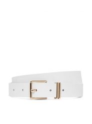Tommy Hilfiger Pasek Th Square 2.5 AW0AW18692 Biały. Białe paski damskie Tommy Hilfiger, bez wzorów, ze skóry. Za 229.99 zł.