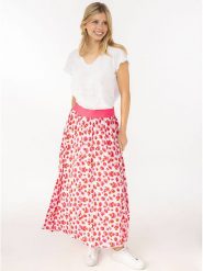 Zwillingsherz Spódnica "Colourful Leo" w kolorze białym rozmiar: L/XL. Białe spódnice damskie Zwillingsherz, na co dzień, l, bez wzorów, z wiskozy, maxi. Za 105.14 zł.