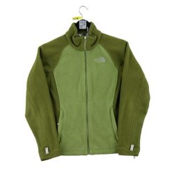 Second life - The North Face kurtka polar damska zielona - Stan dobry. Zielone kurtki sportowe damskie The North Face, l, bez wzorów, z polaru, bez kaptura. Za 127.76 zł.