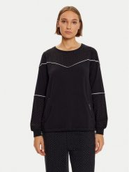Liu Jo Bluza TF4270 FS576 Czarny Regular Fit. Czarne bluzy damskie Liu Jo, m, bez wzorów, z wiskozy, bez kaptura. Za 419.99 zł.